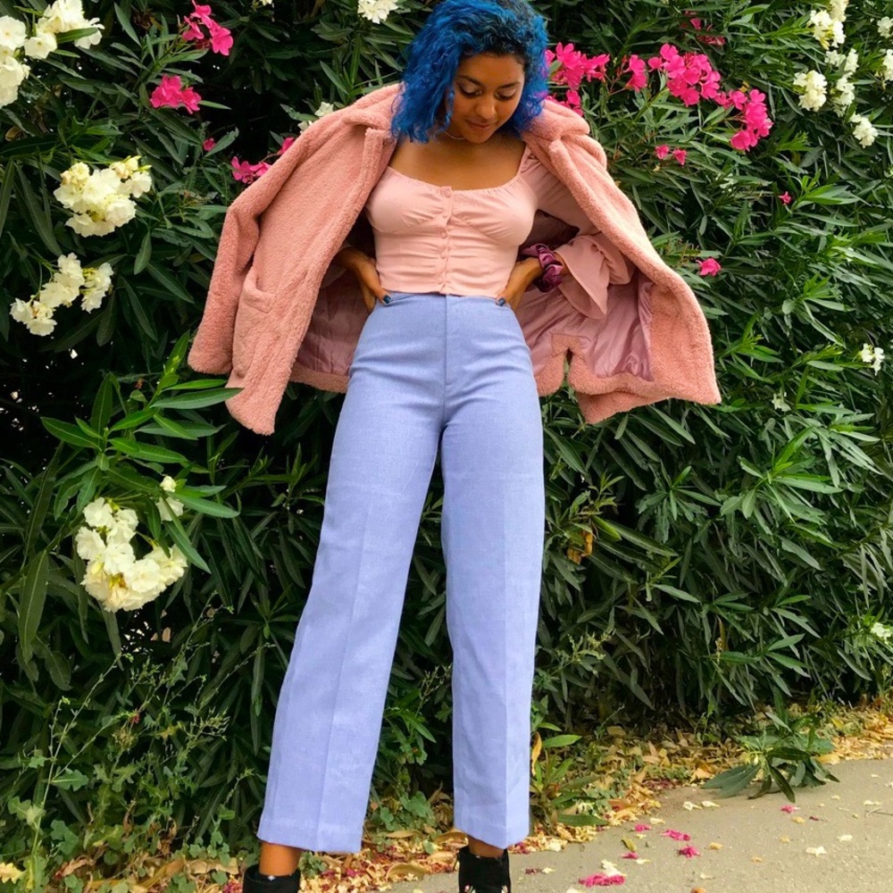 Vintage lavender high waisted trousers